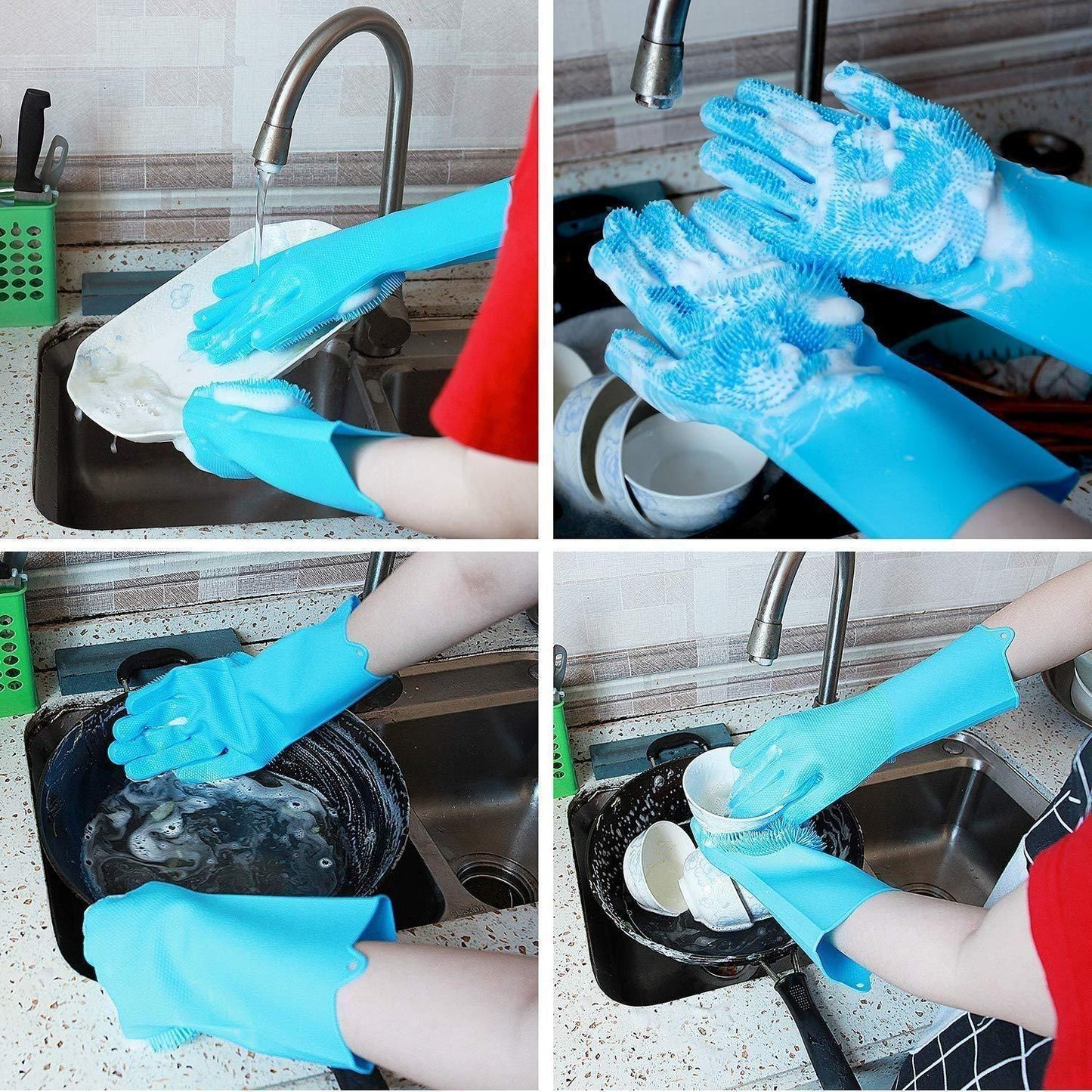 Gloves - Magic Silicone Cleaning Gloves ( 1 Pair )